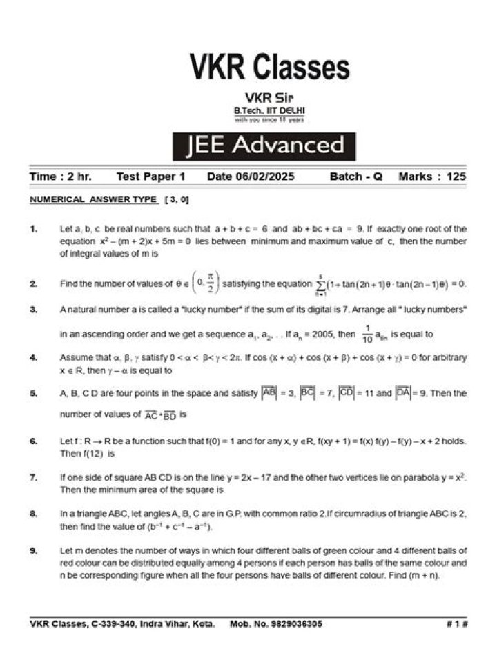 jee advanced 2025 question paper pdf download – Complete Solved Papers