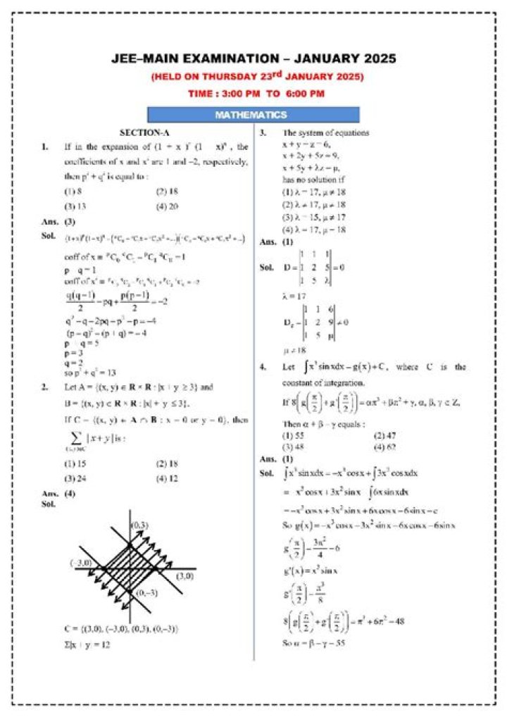 jee mains question paper 2022 pdf download: Complete Study Resource