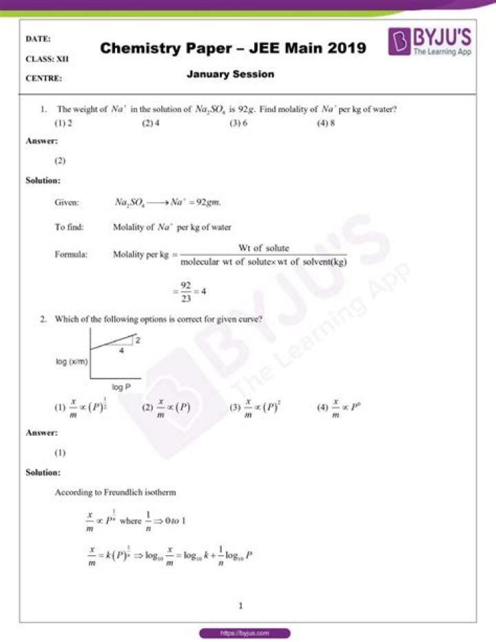 Jeemains Mains Question Paper PDF Download – Last Year Papers & Solutions