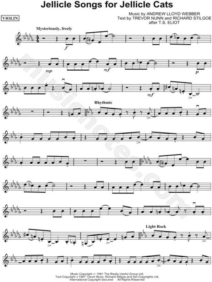 Jellicle Cats Sheet Music PDF – Download Instant Access to Classic Musical Arrangement