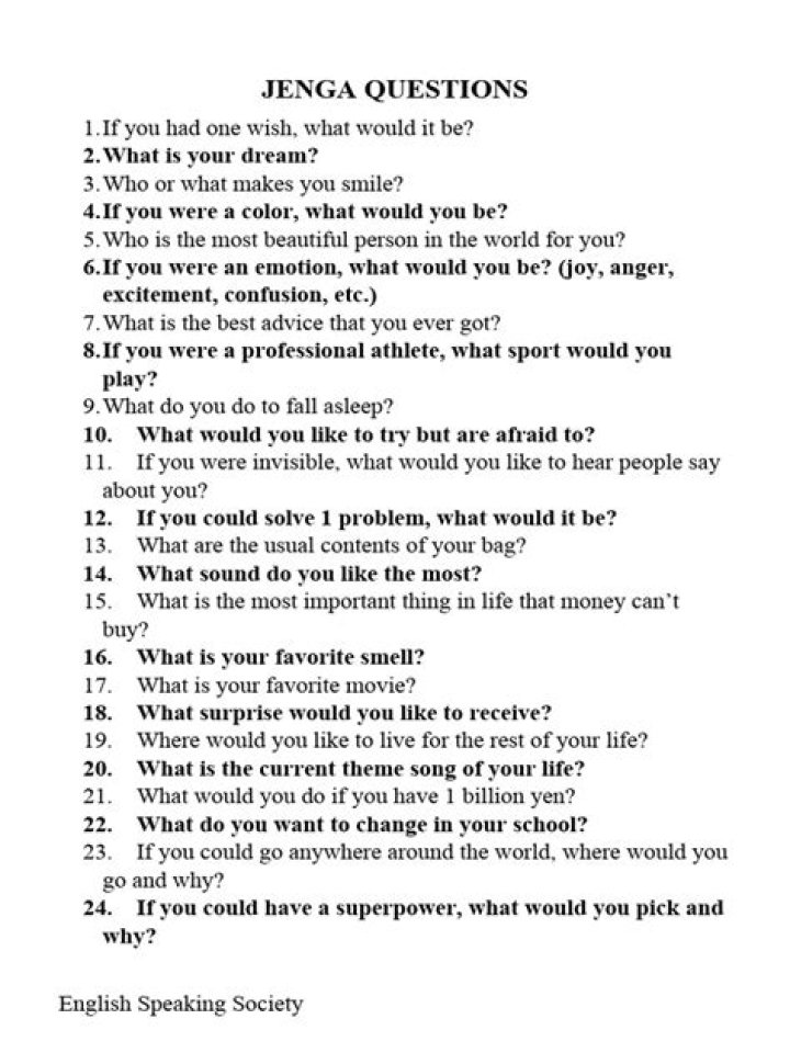 Free Jenga Questions PDF: Fun Trivia & Game Tips