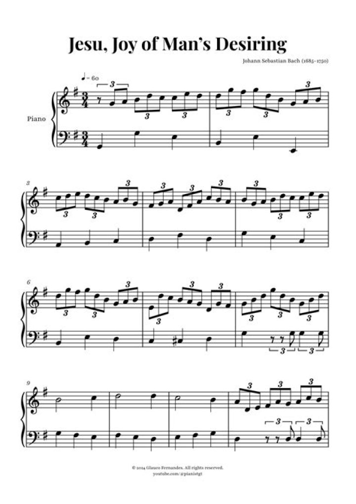 Jesu Joy: Vocal Solo Sheet Music PDF for Singers