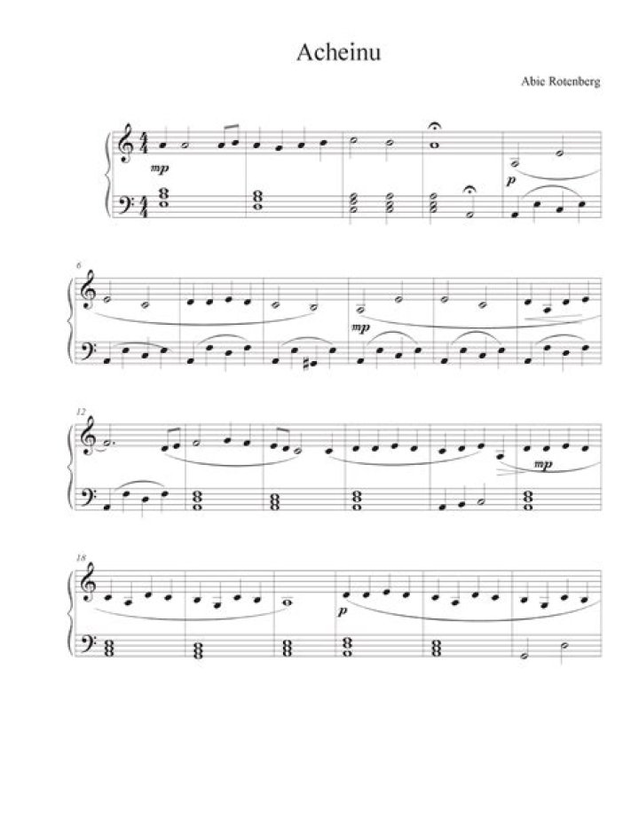 Download Jewish Sheet Music PDF – Free Downloadable Sheet Music