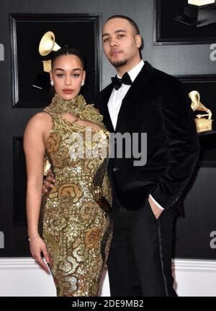 Joel Compass and Jorja Smith attend the 61st Annual GRAMMY Awards at
