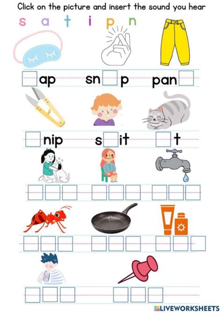 Jolly Phonics Group 1 Worksheets PDF for Home & Classroom Use