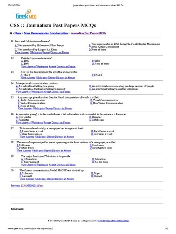 Journalism Questions and Answers PDF: Essential Insights for Every Aspiring Journalist