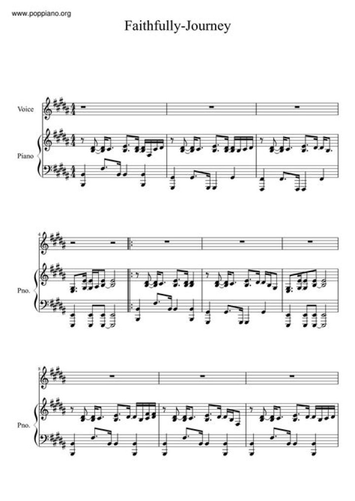 Journey Faithfully Sheet Music PDF – Faithful & Inspired Worship Songs