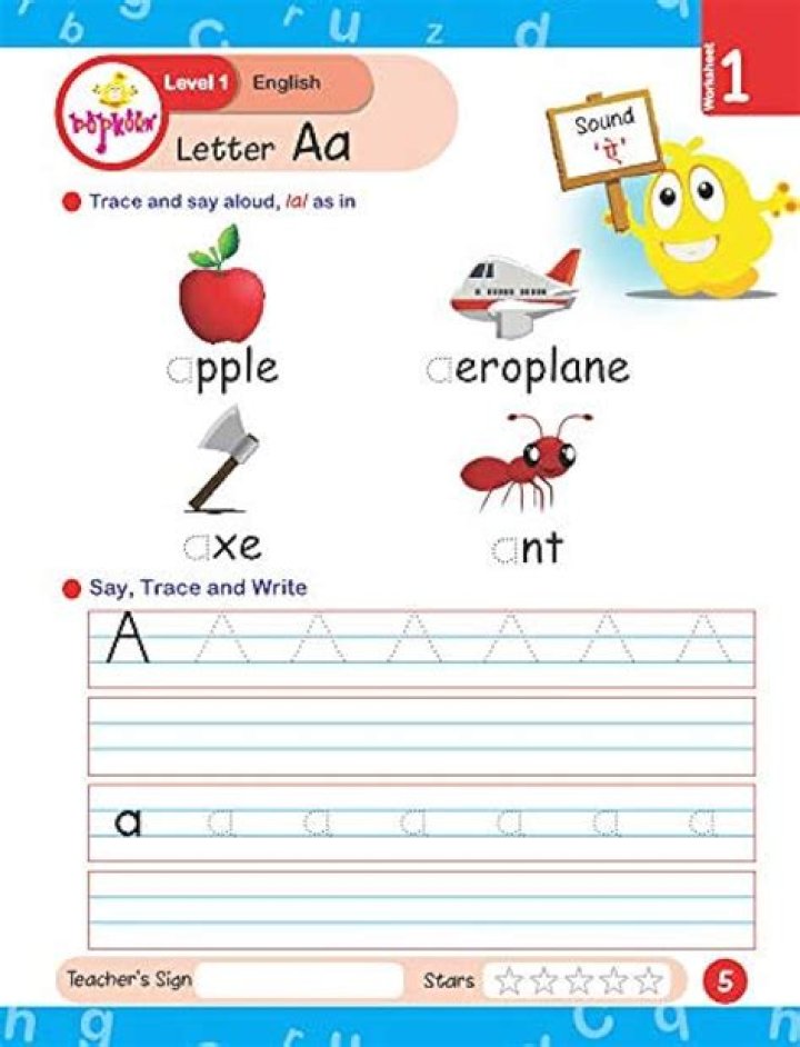 Free Junior Kindergarten KG Worksheets PDF – Printable Practice Sheets