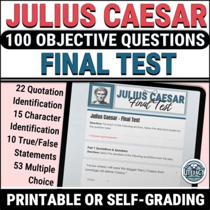 Julius Caesar Final Test PDF: Master Roman History with Key Exam Questions