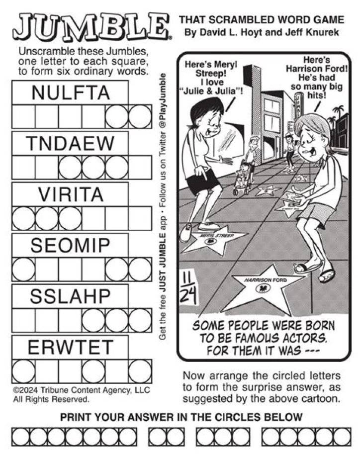 Today’s Jumble Answers: Chicago Tribune PDF Revealed