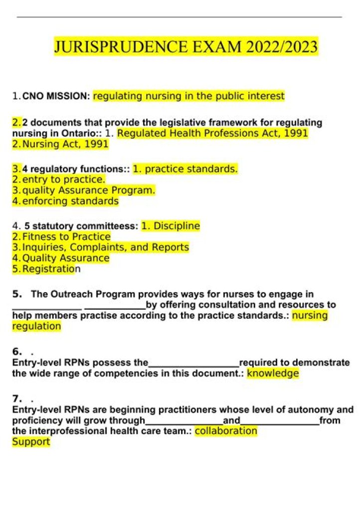 Jurisprudence Exam Questions & Answers PDF Alberta: Complete Study Guide