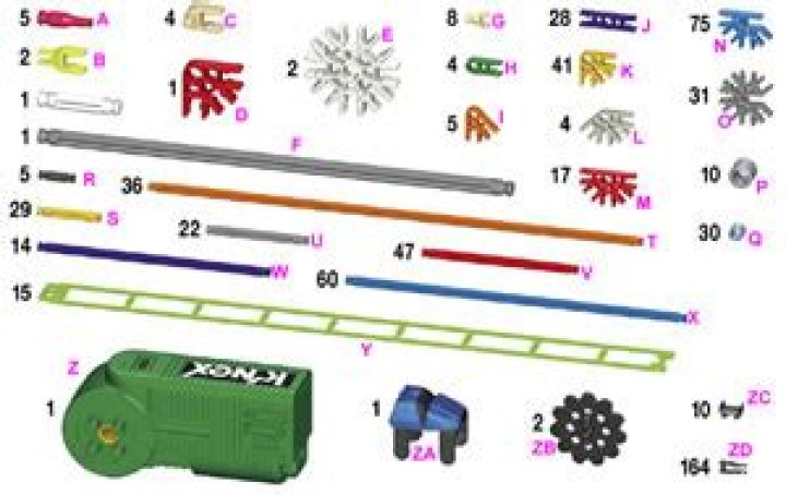 Free K'nex Parts List PDF – Build & Assembly Guide