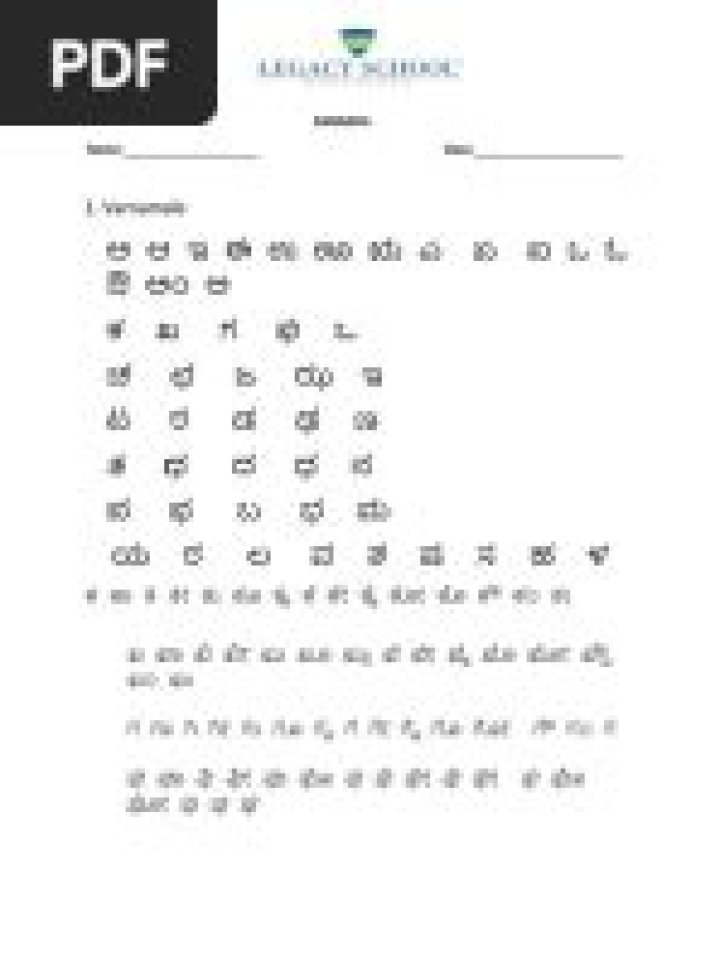 Kannada Kagunita Worksheets PDF – Free Download for Math Practice