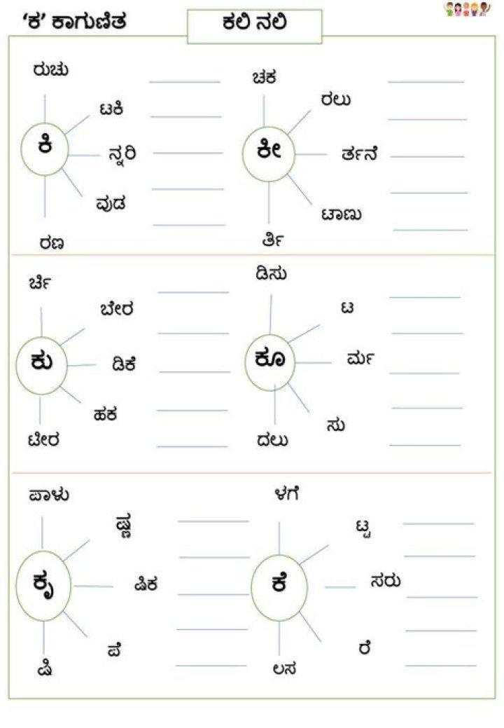 Kannada Ottakshara Worksheets PDF – Free Download for Easy Learning
