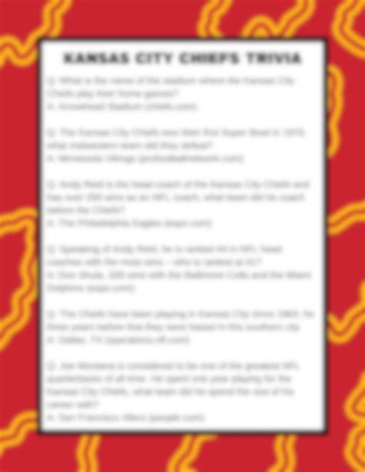 Kansas City Trivia Questions and Answers PDF: Fun Facts & Quizzes