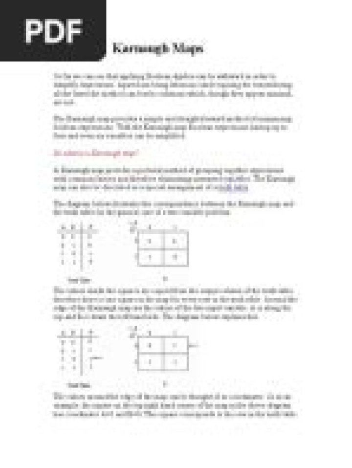 Karnaugh Map Questions and Answers PDF: Step-by-Step Guide