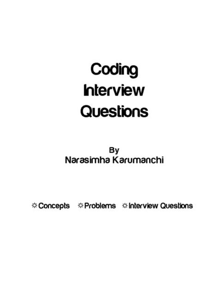 Karumanchi Coding Interview Questions PDF: Practice & Prepare Effectively