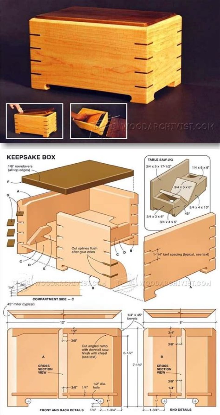 Free Keep-Sake Box Plans PDF: Easy DIY Projects for Custom Jewelry & Memory Storage