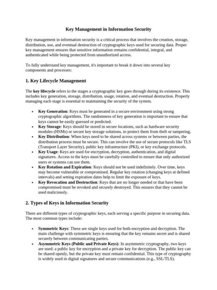 Key Management Procedure PDF: Secure Your Encryption Keys