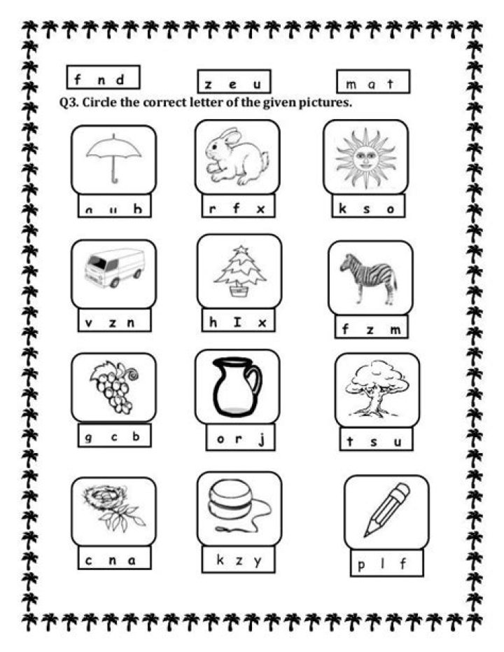 Free KG1 English Worksheets PDF – Download Easy Printable Lessons