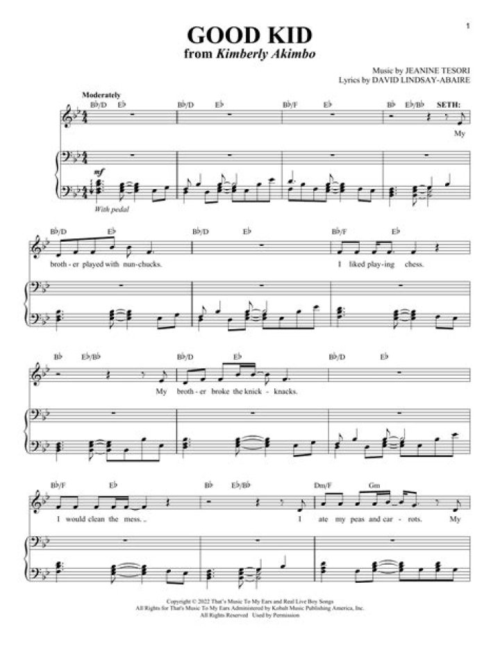 Kimberly Akimbo Sheet Music PDF – Download Instantly