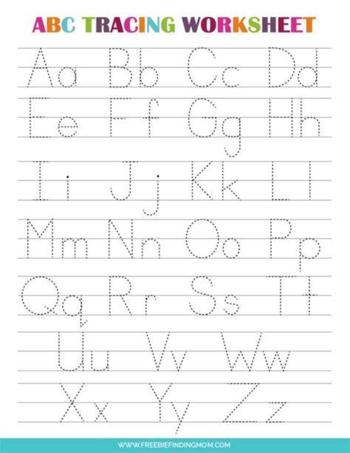 Free Kindergarten Alphabet Tracing Worksheets PDF for Early Learning