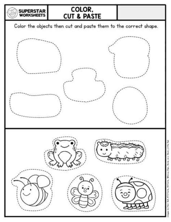 Kindergarten Cut and Paste Worksheets PDF: Fun, Free Printable Activities