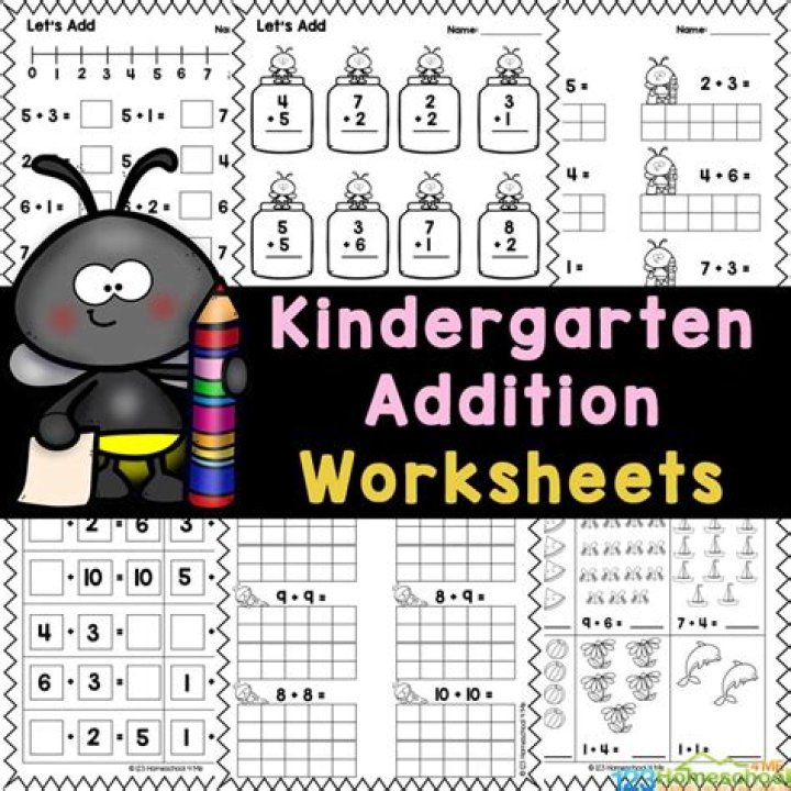 Free Printable Kindergarten Math Worksheets PDF – Instant Download