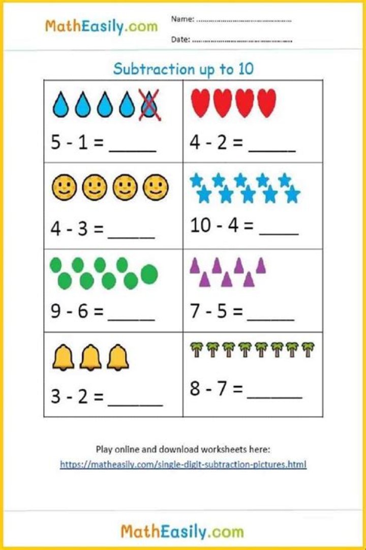 Free Kindergarten Math Worksheets PDF for Early Learning