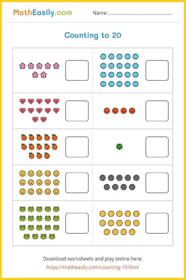 Kindergarten Numbers Worksheets PDF – Free Printable Learning Resources