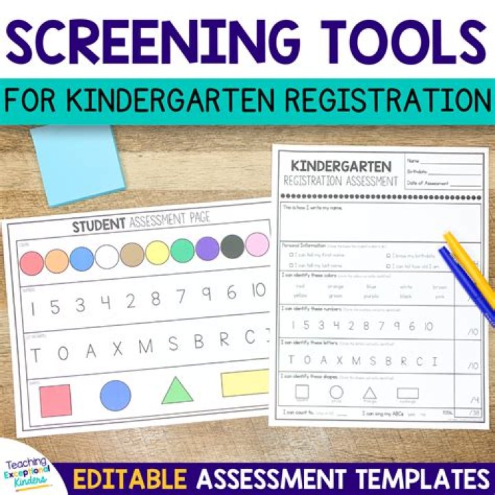 Free Kindergarten Screening Questions PDF for Early Learning Readiness