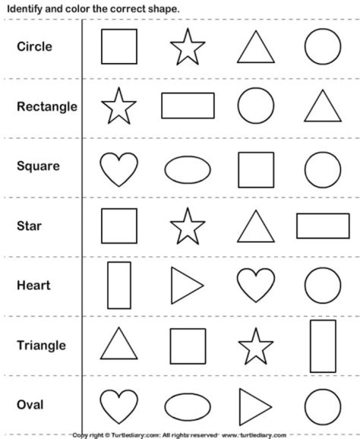 Free Kindergarten Shapes Worksheets PDF for Fun Early Learning