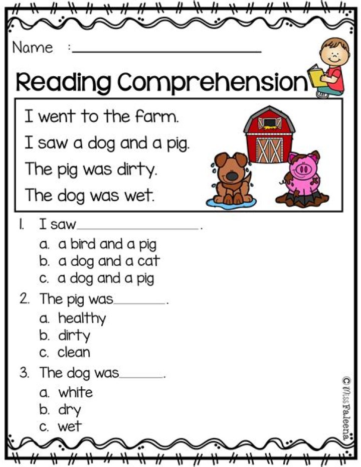 Free Kindergarten Worksheets PDF for Reading Practice