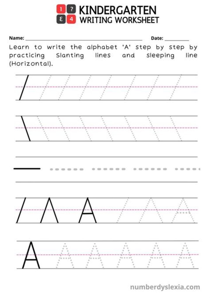 Free Kindergarten Writing Worksheets PDF – Perfect for Early Learning