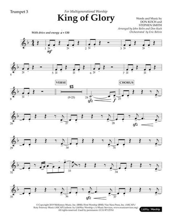 King of Glory Sheet Music PDF – Download Now