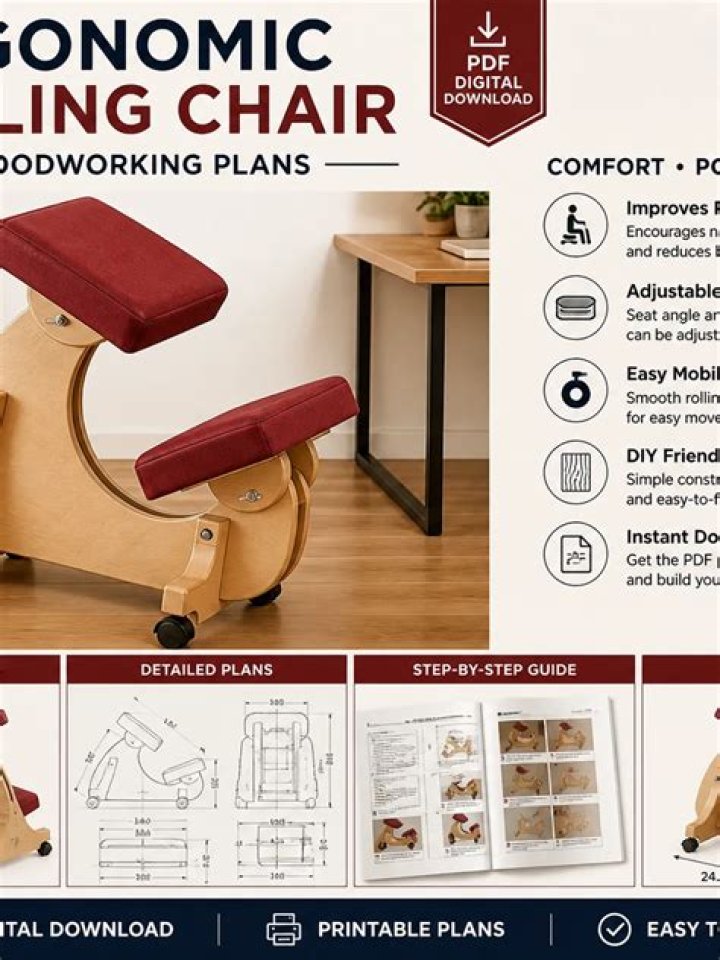 Free Kneeling Chair Plans PDF – Download Full Blueprint