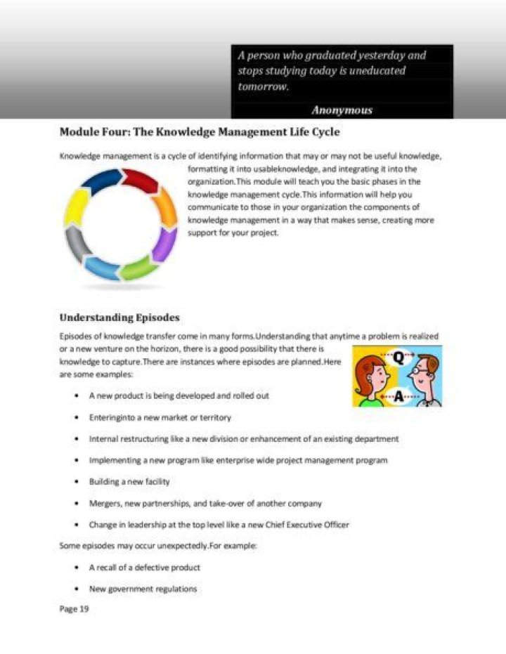 Optimizing the Knowledge Management Life Cycle: A Comprehensive PDF Guide