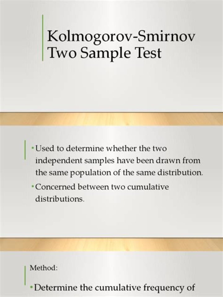 Kolmogorov-Smirnov Two-Sample Test PDF Guide: PDF for Statistical Analysis