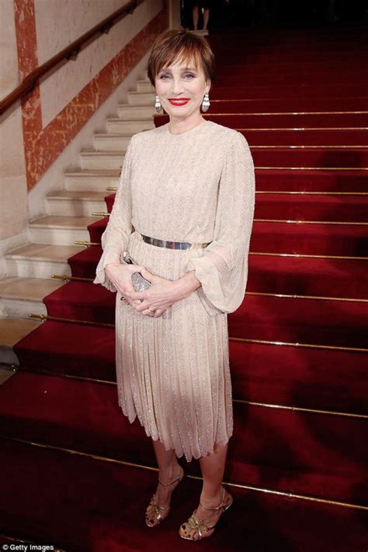 Kristin Scott Thomas oozes class in a dazzling dress at the C&eacute;sar Film
