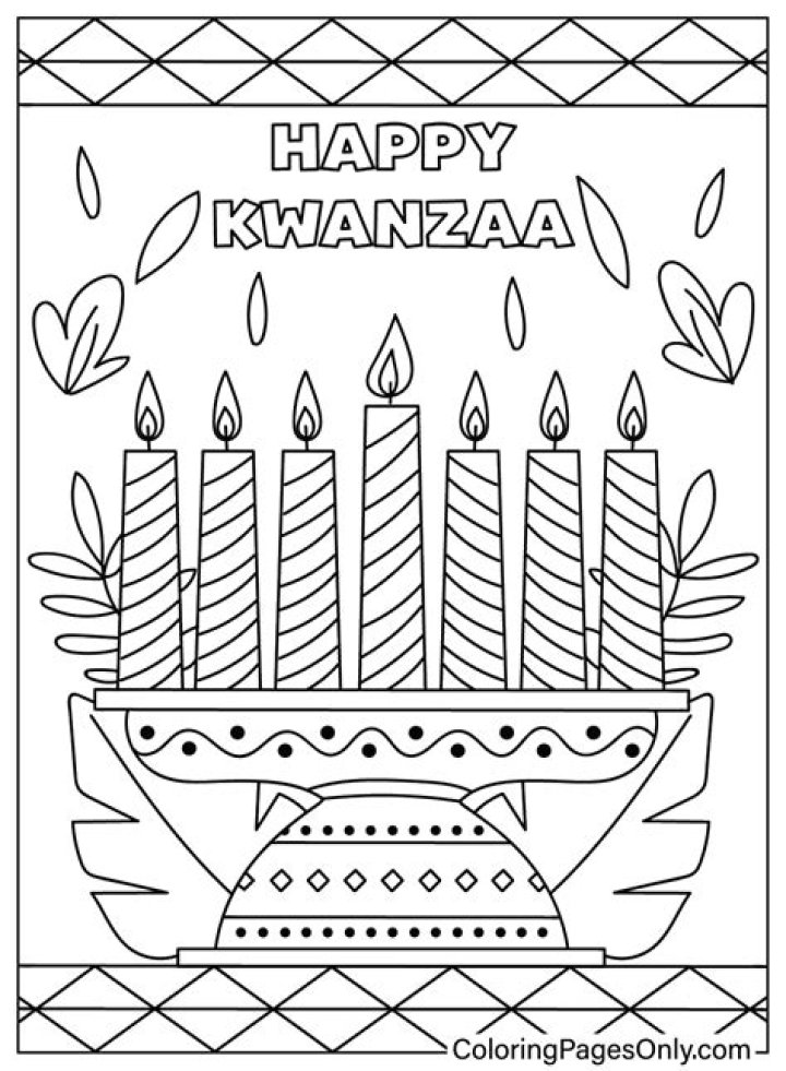 Kwanzaa Coloring Sheets PDF: Free Printable Festive Activity Pack