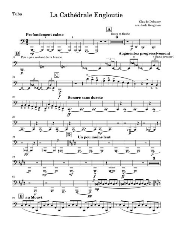 La Cathedrale Engloutie Sheet Music PDF – Download Free Digital Score