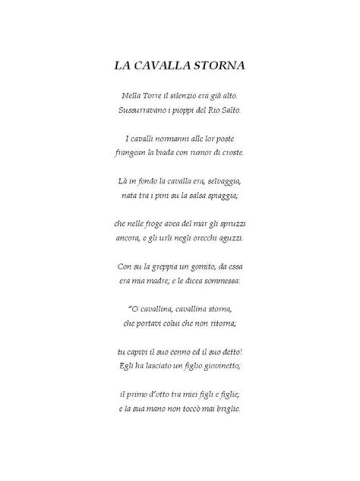 La Cavallina Storna PDF: Analisi e Testo Completo