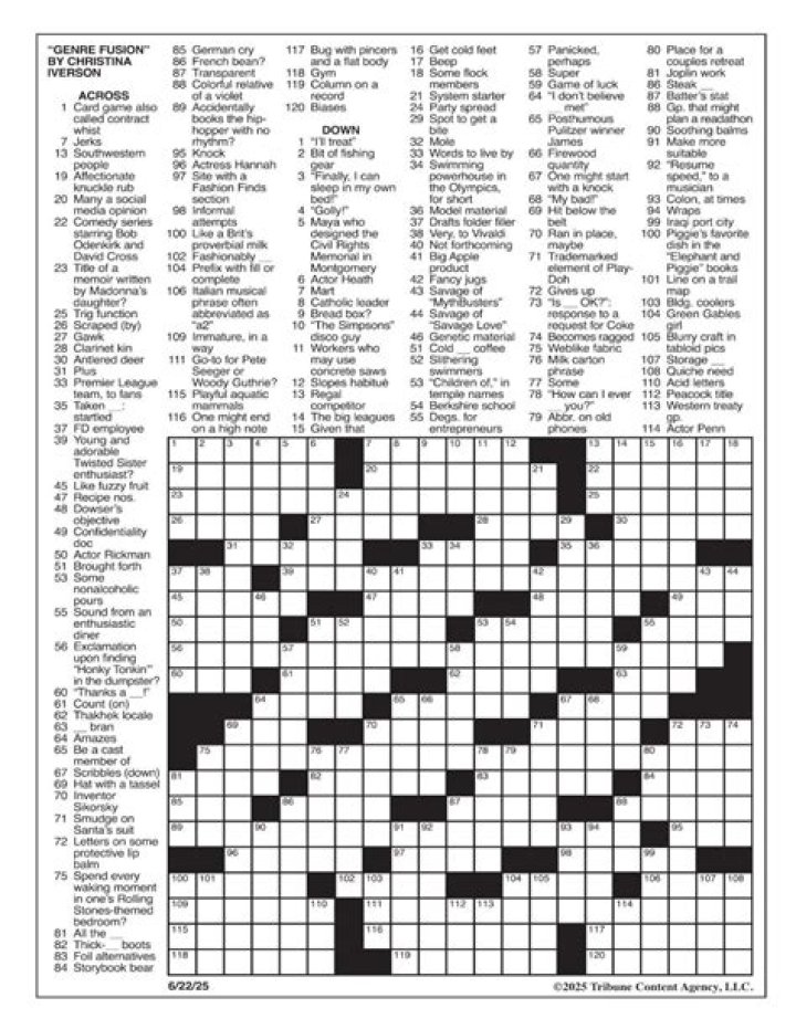 Today’s Sunday Crossword Answers PDF Free Download