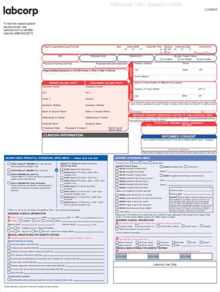 LabCorp Test Order Form PDF – Download Now
