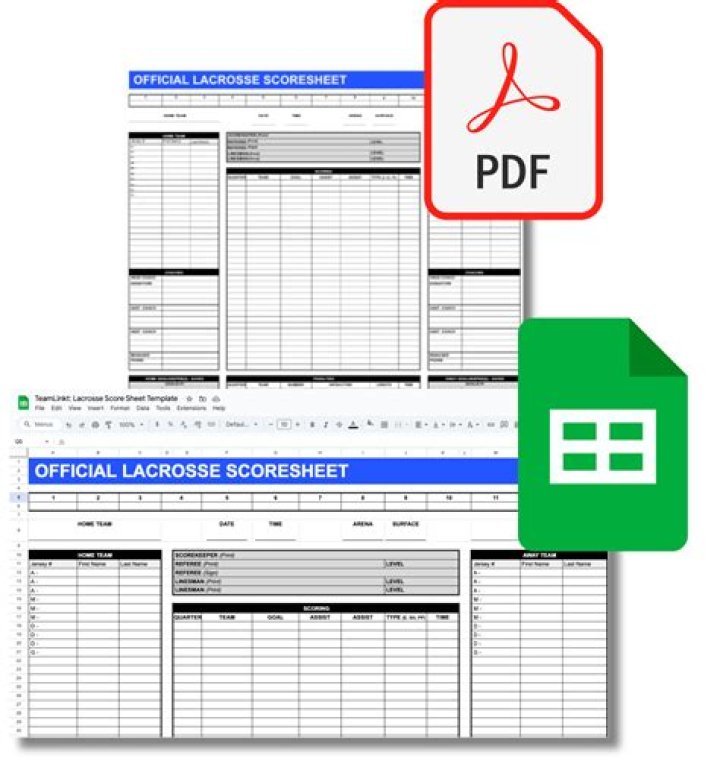 Download Free Lacrosse Score Sheet PDF for Instant Game Tracking