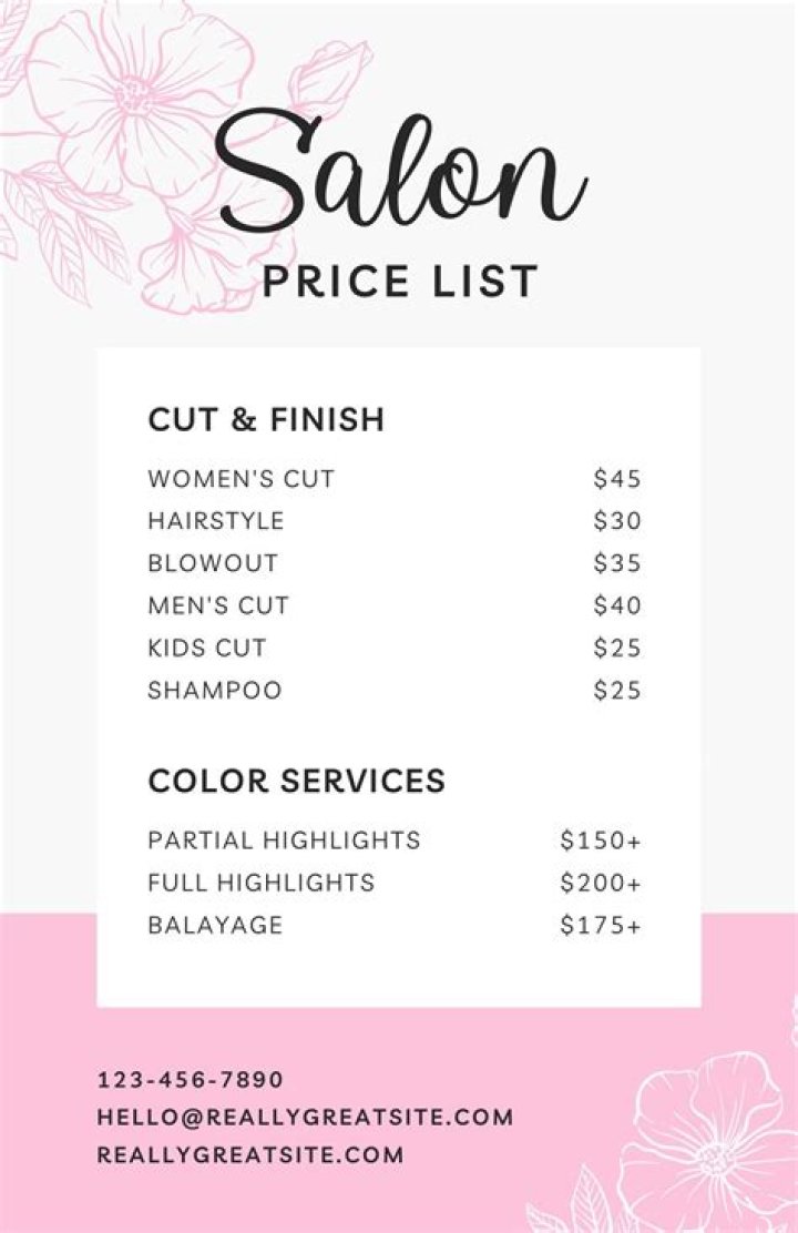 Lakme Salon Price List with Free Price PDF Download