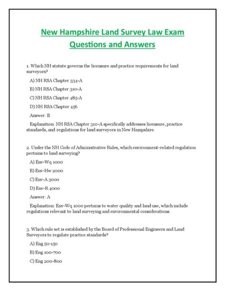 Land Survey Questions & Answers PDF: Expert Guide