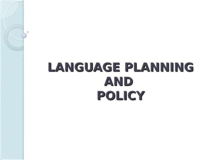 Language Planning and Policy: Critical Insights from the PDF Guide
