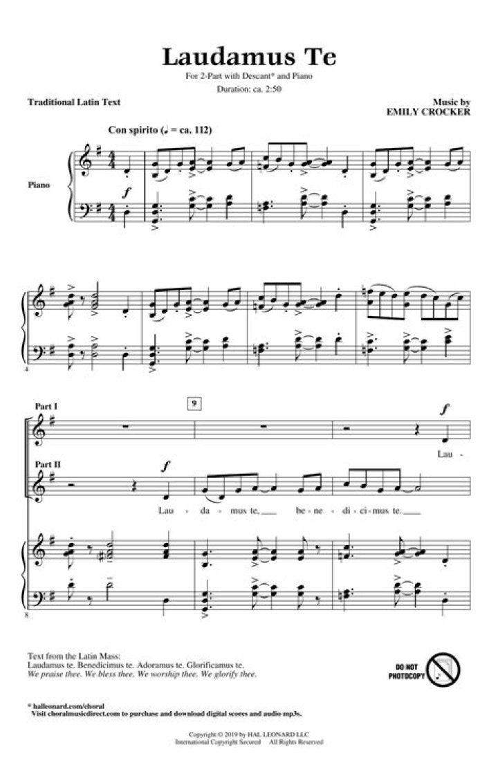 Laudamus Te by Vivaldi Sheet Music PDF – Download Now