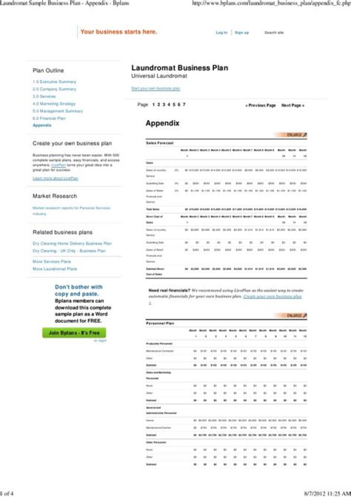 Laundromat Business Plan Sample PDF – Ready-to-Use Blueprint